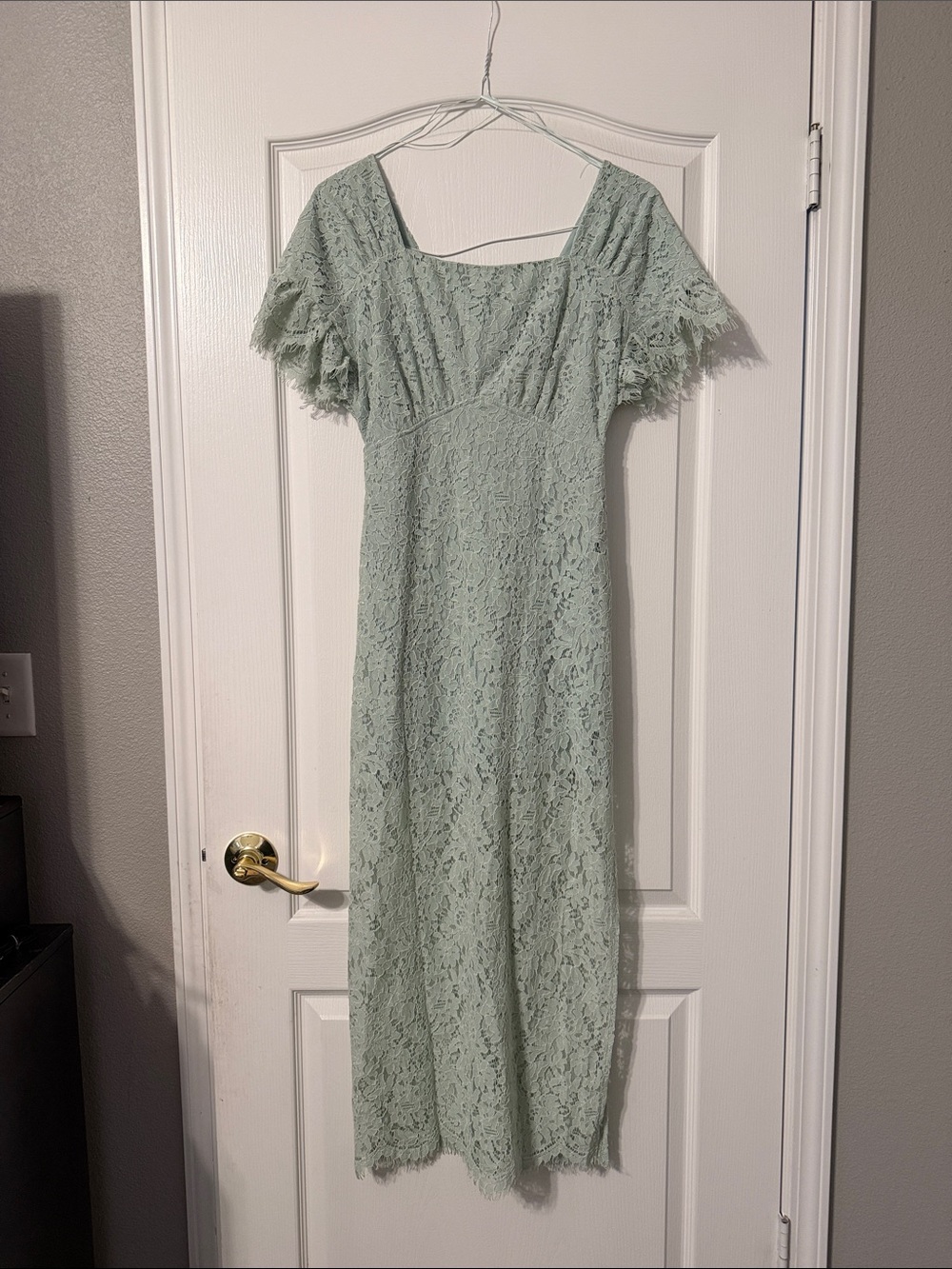 Promesa Lace Maxi Dress in Mint